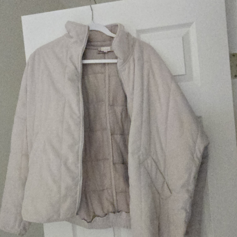 Altar'd State Cream Puffer Jacket